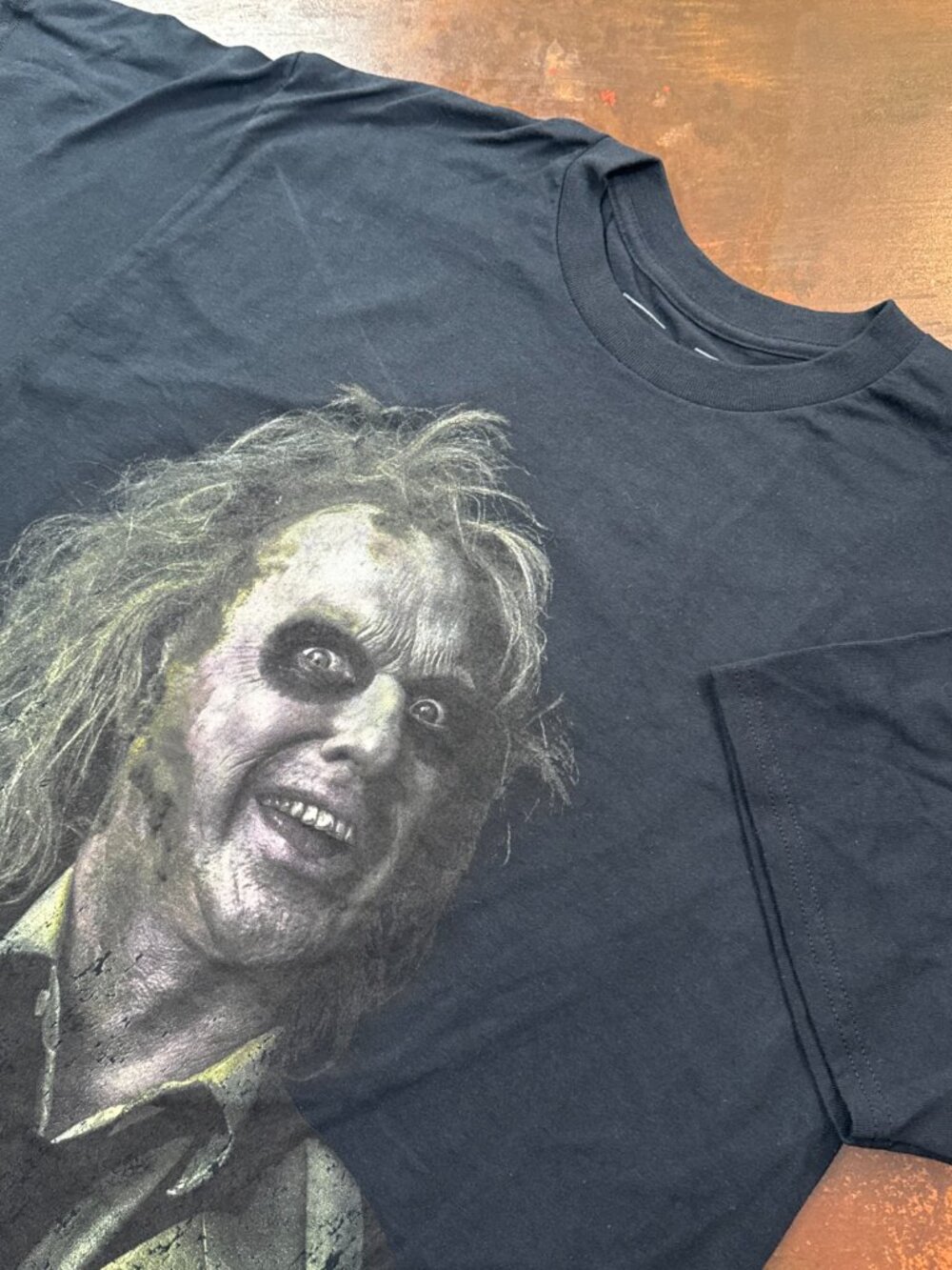 Halloween Beetlejuice CVLA T-Shirt Men's grunge graphic Tee Short Sleeve L